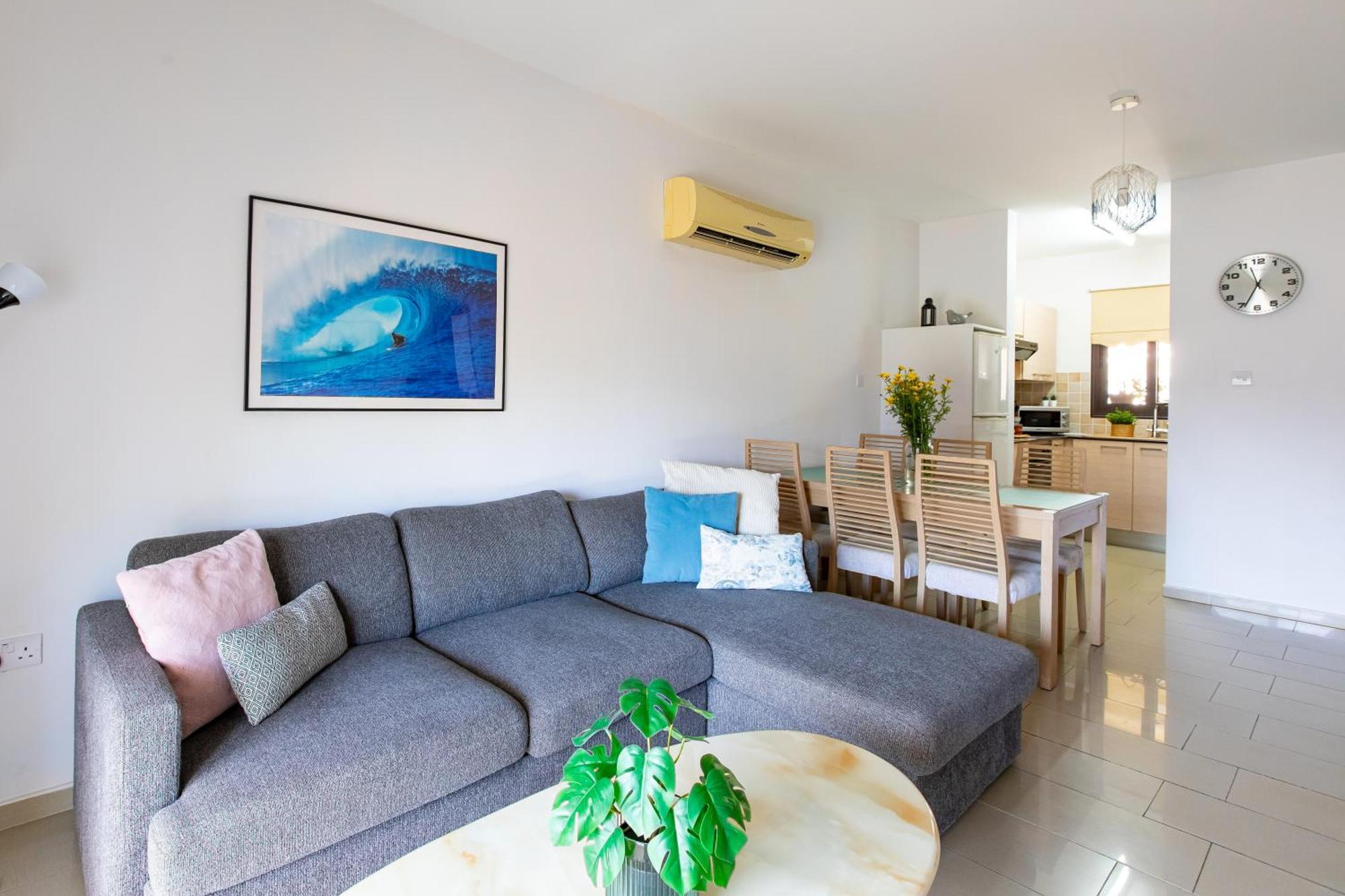 Tranquil Kyklades Bc6, Walk To Beach Paralimni Exterior foto